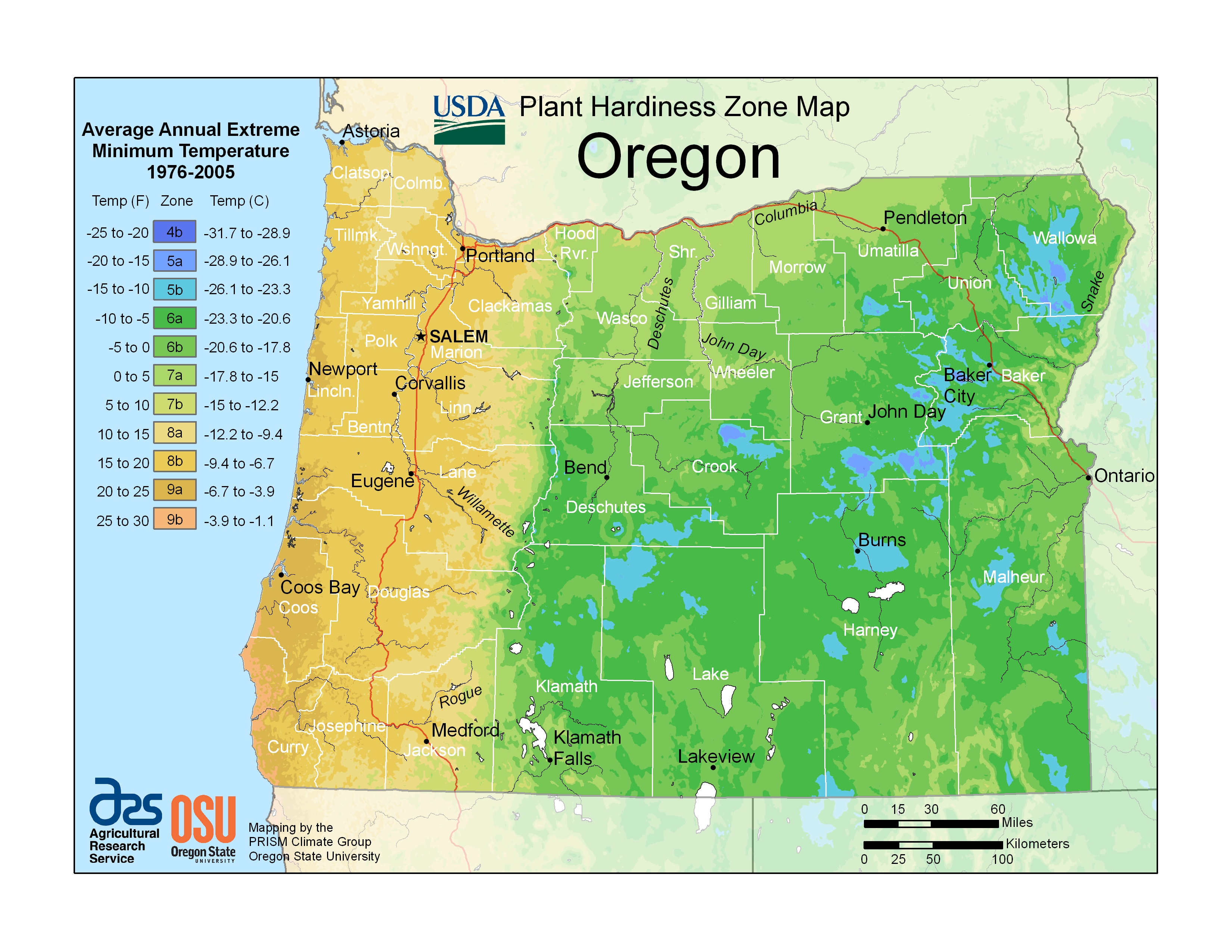USDA Plant Hardiness Zone Map – 101 Plants & Things